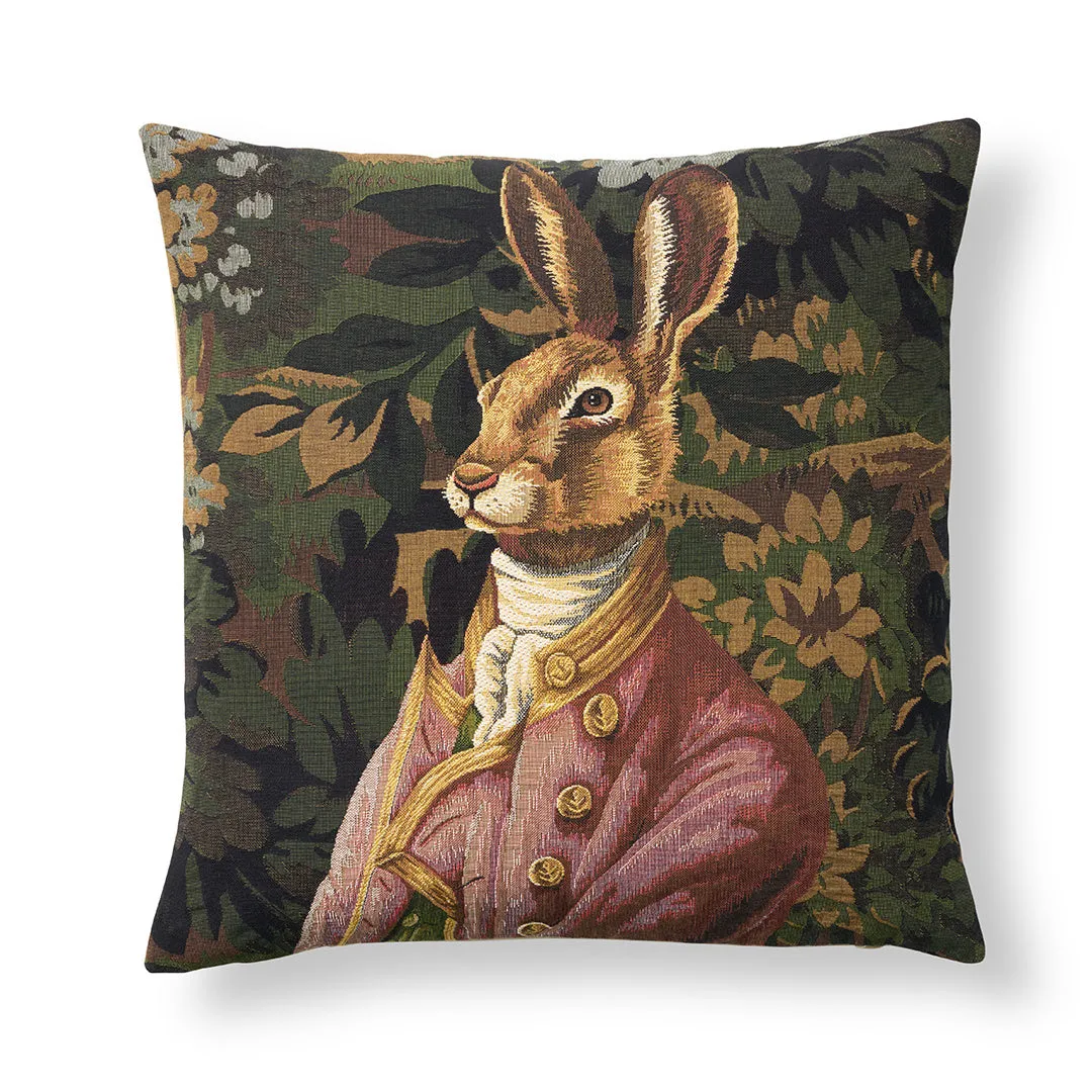 Woodland Hare Tapestry Pillow Throw Pillows Cozy Upgrade