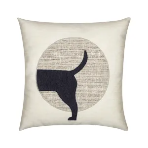 Woof Indoor/Outdoor Pillow, Tail Throw Pillows Cozy Upgrade