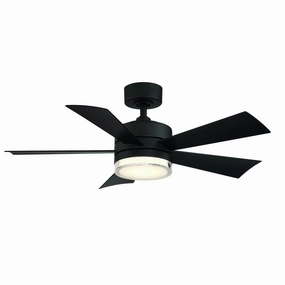Wynd 52"Ceiling Fan Matte Black Exterior Fans FANS limited time offer