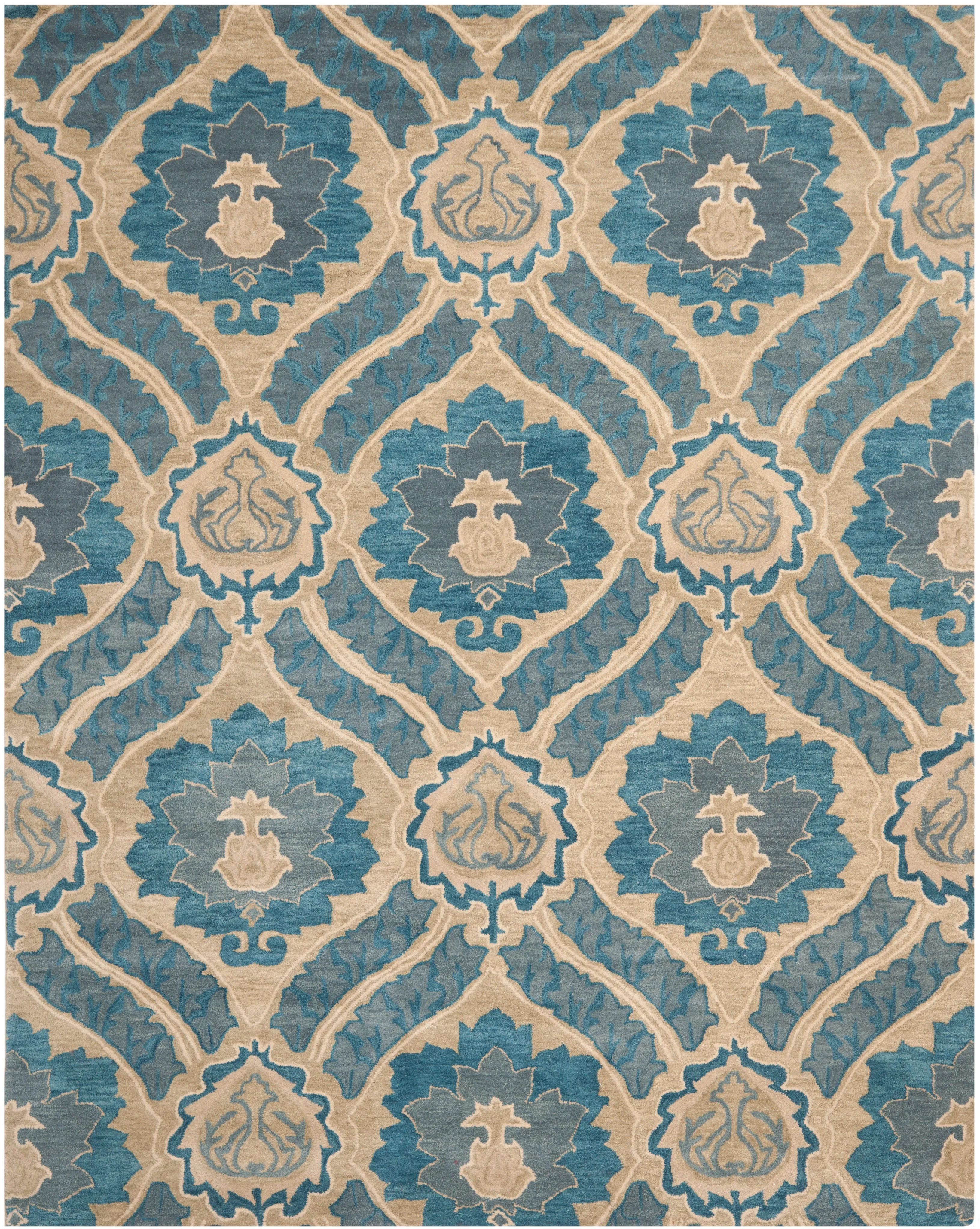 Wyndam Area Rug, Blue / Grey Transitional Style