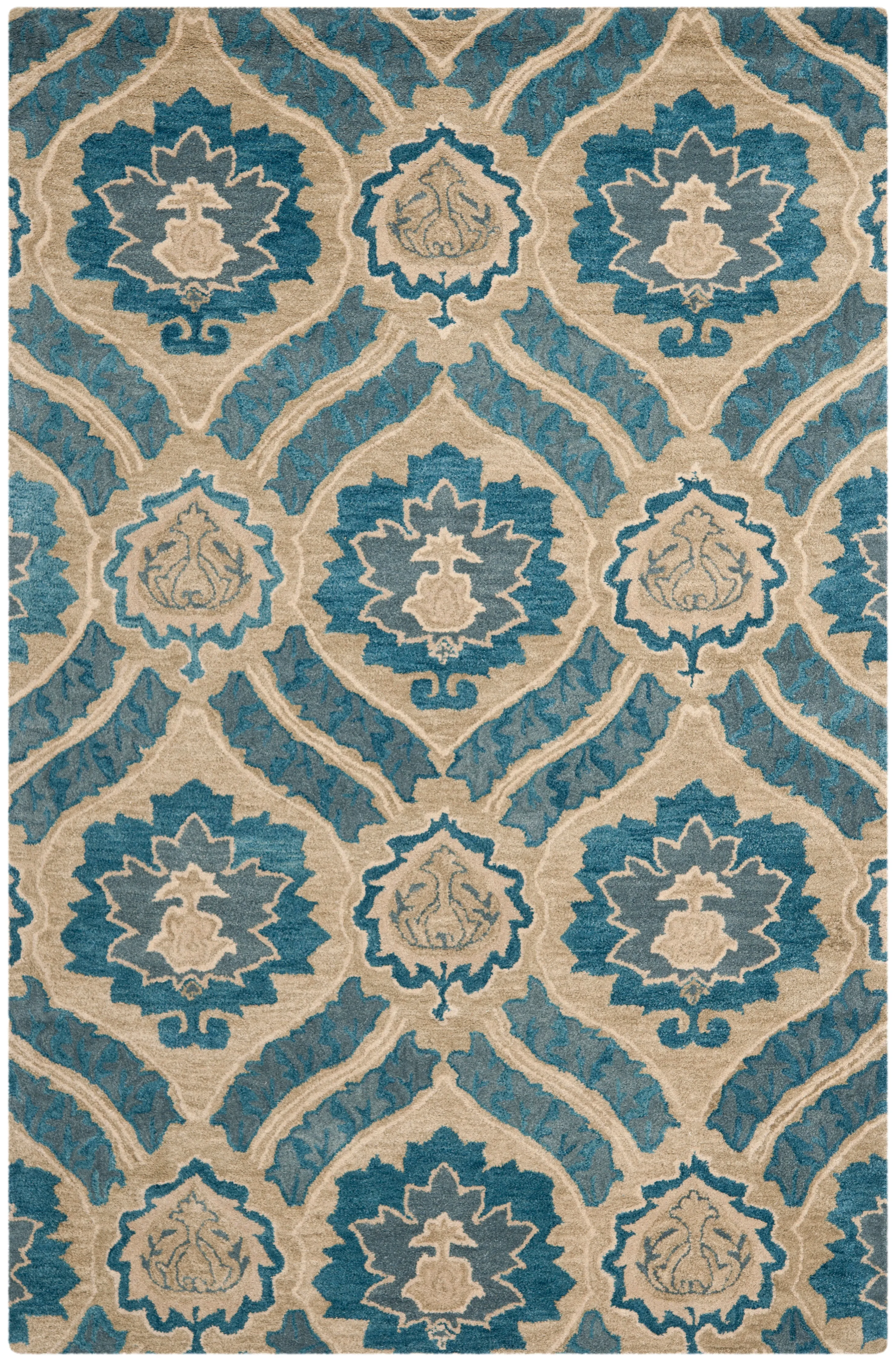 Wyndam Area Rug, Blue / Grey Transitional Style