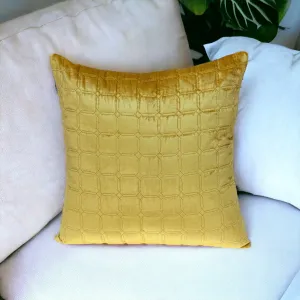 Yellow Quilted Decorative Throw Pillow Throw Pillows home accents sale