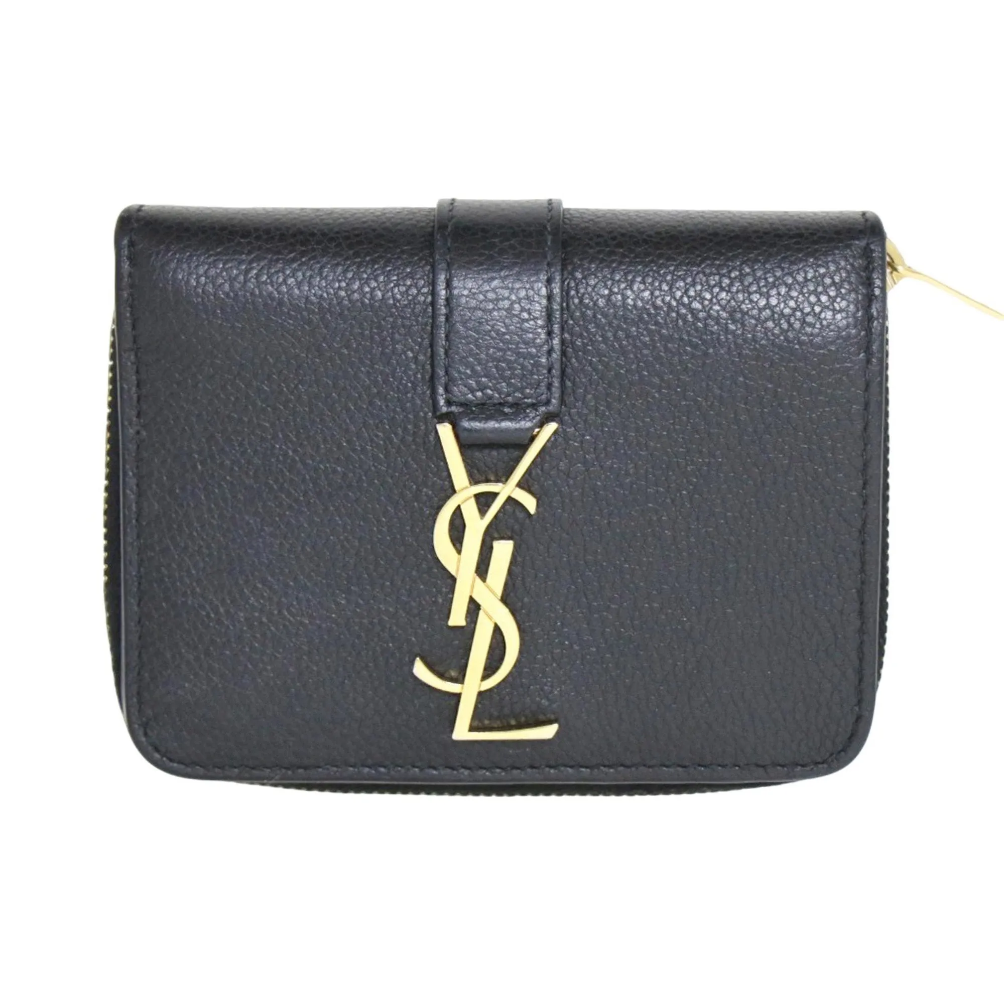 Yves Saint Laurent Leather Wallet (Bi-Fold) (Pre-Owned)