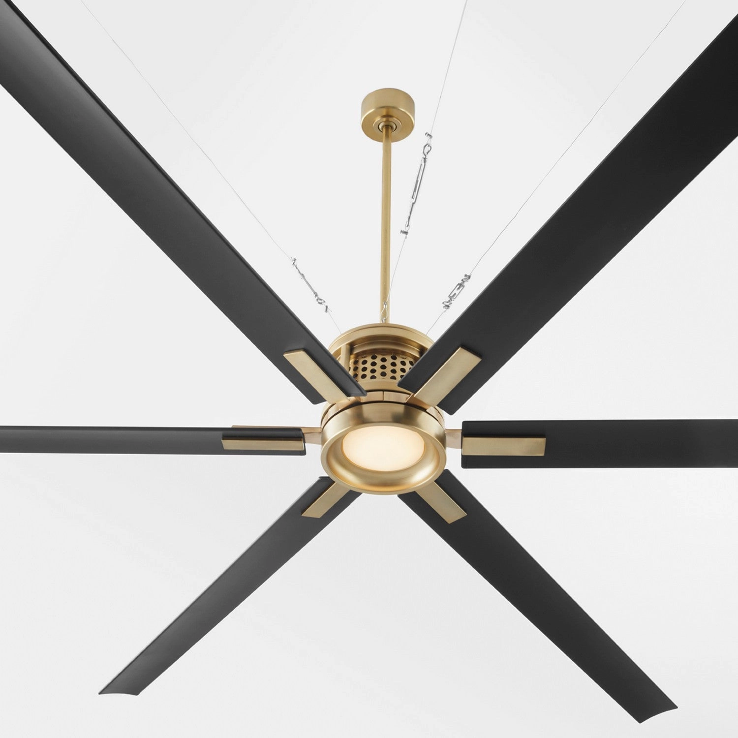 Zeus 120" Ceiling Fan Aged Brass Large Ceiling Fans online store