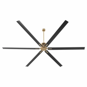Zeus 120" Ceiling Fan Aged Brass Large Fans FANS best price