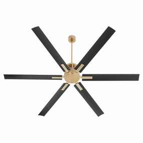 Zeus 80" Ceiling Fan Aged Brass Large Fans FANS best price